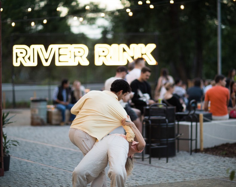 We have turned River Rink into a summer concept with dance nights by the river