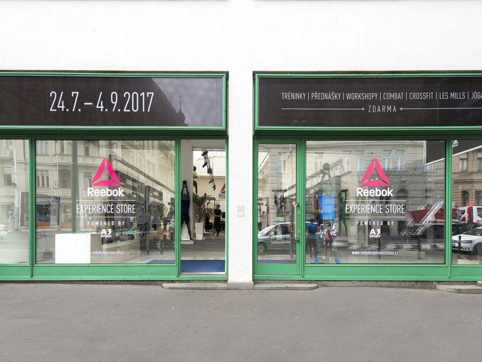 Reebok Experience Store - umění pohybu v Galerii Mánes