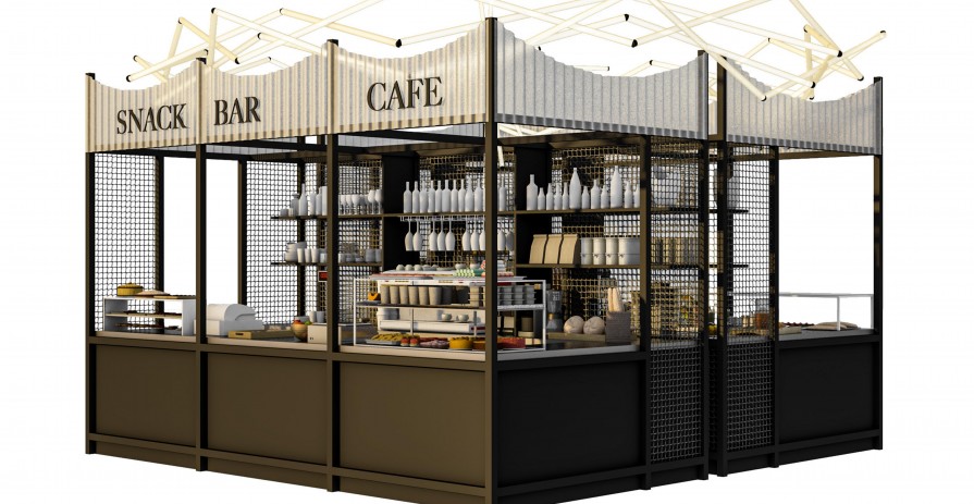 Stand for a bistro, café or bar in the new cool zone in OC Novo Plaza