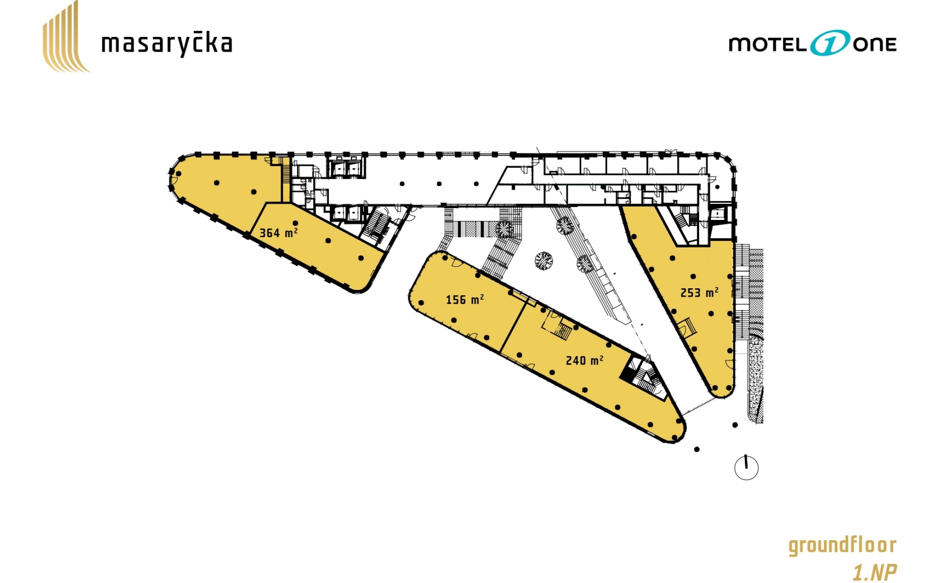 Prostor pro kavárnu Motel One