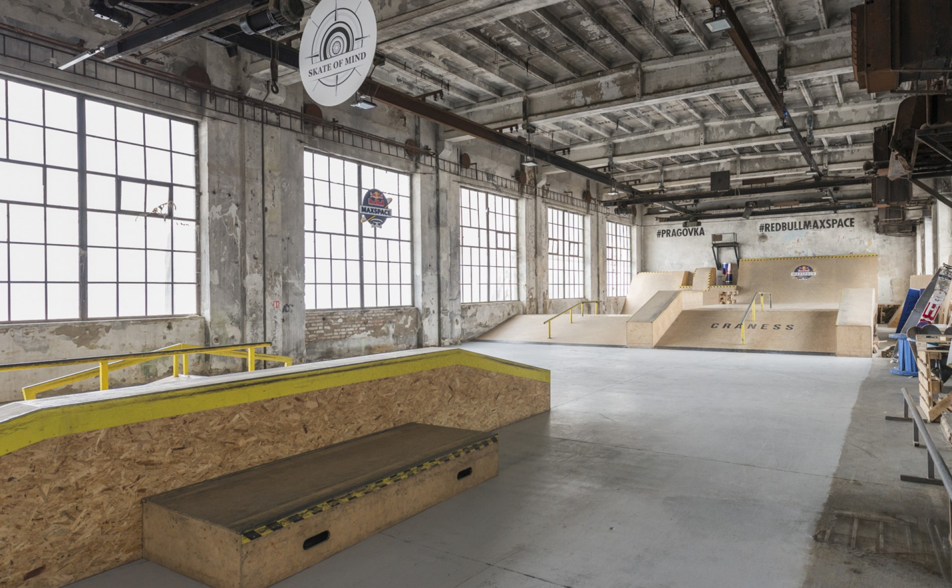 event space skateboarding hall