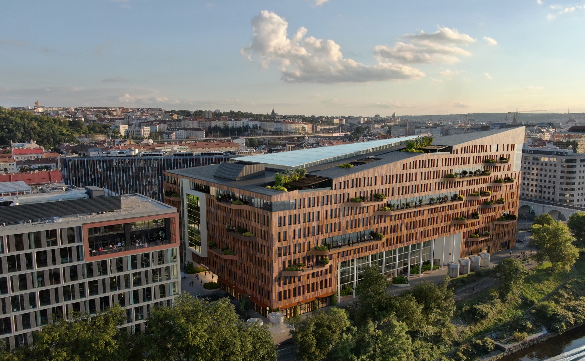 Pronájem kanceláří v Danube House Praha 8