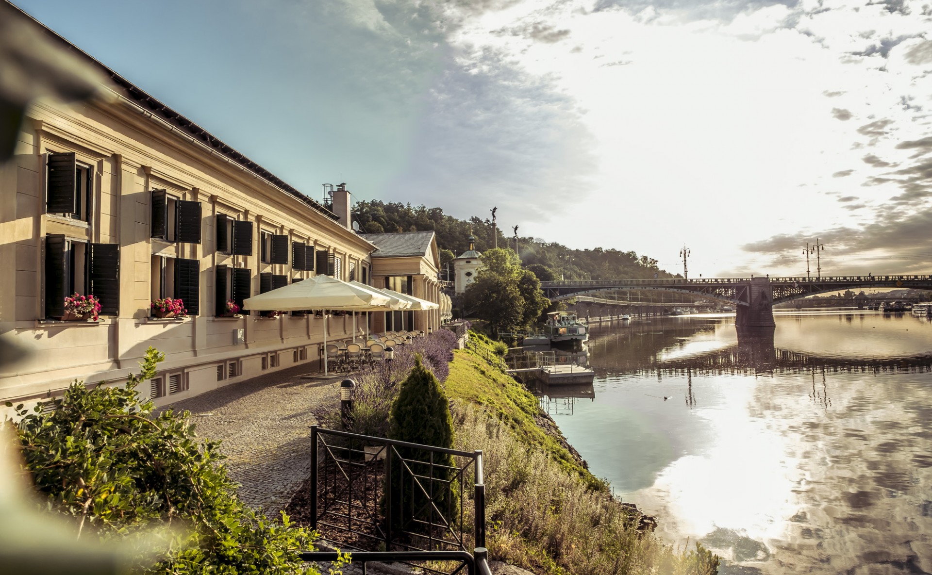 elegant event spaces on the Vltava River.
