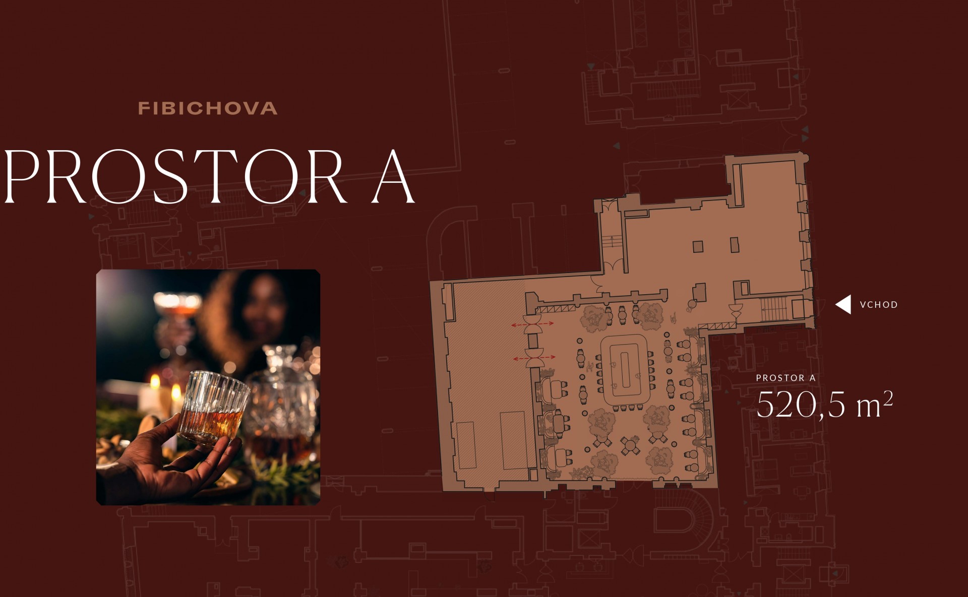 floor plan jednotky pro restauraci