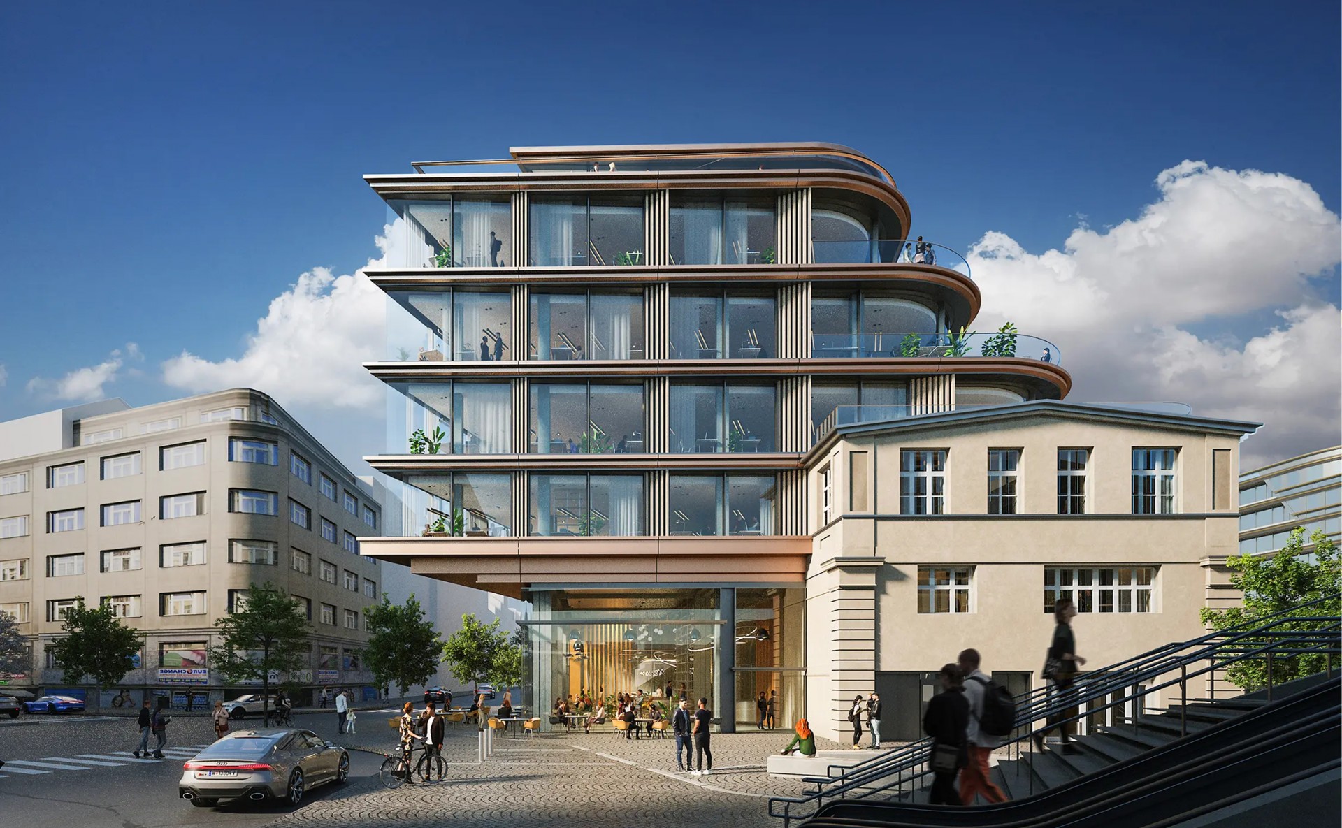 Pronájem kanceláří Praha 1 Hybe