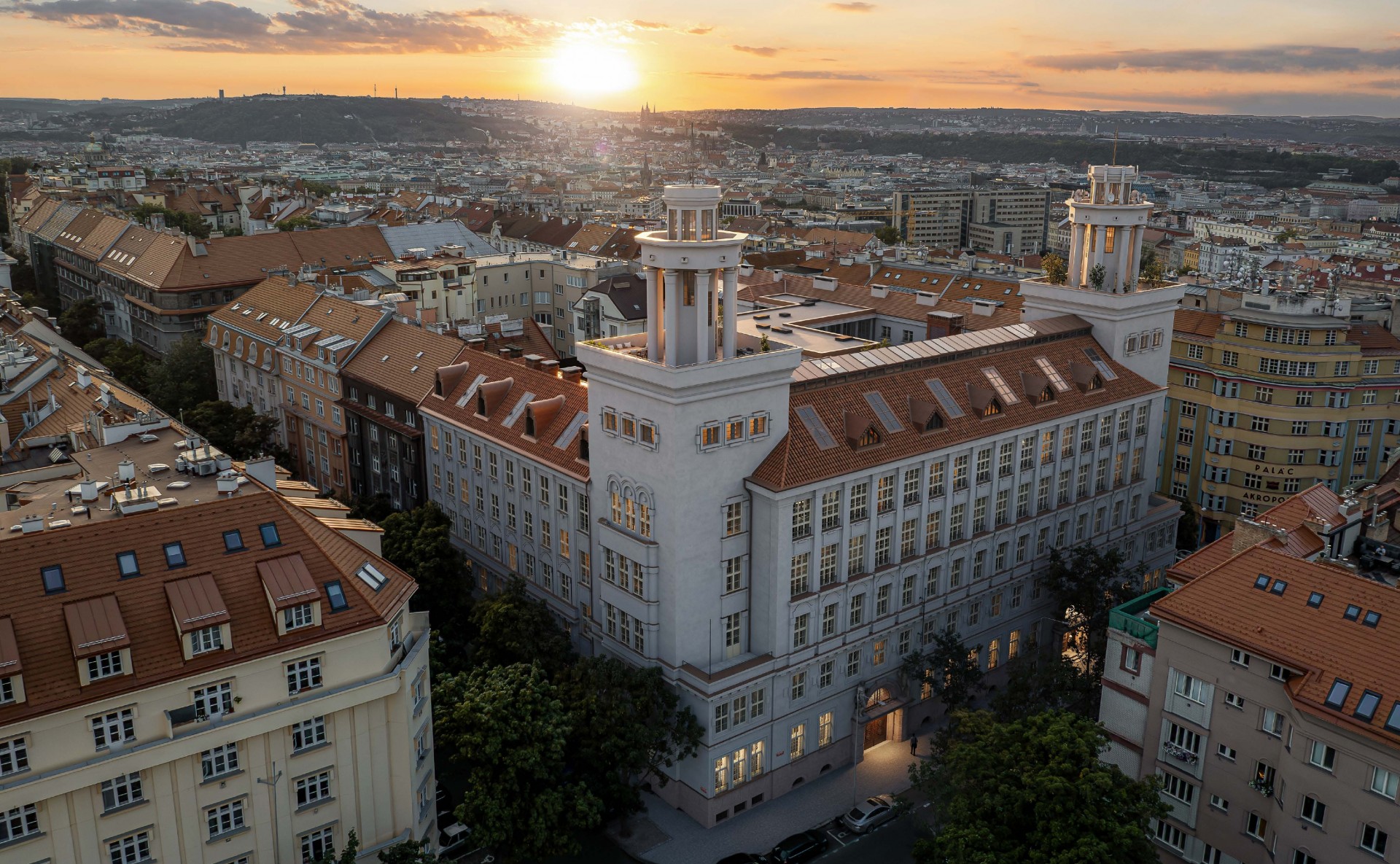 Pohled ze Žižkovské věže