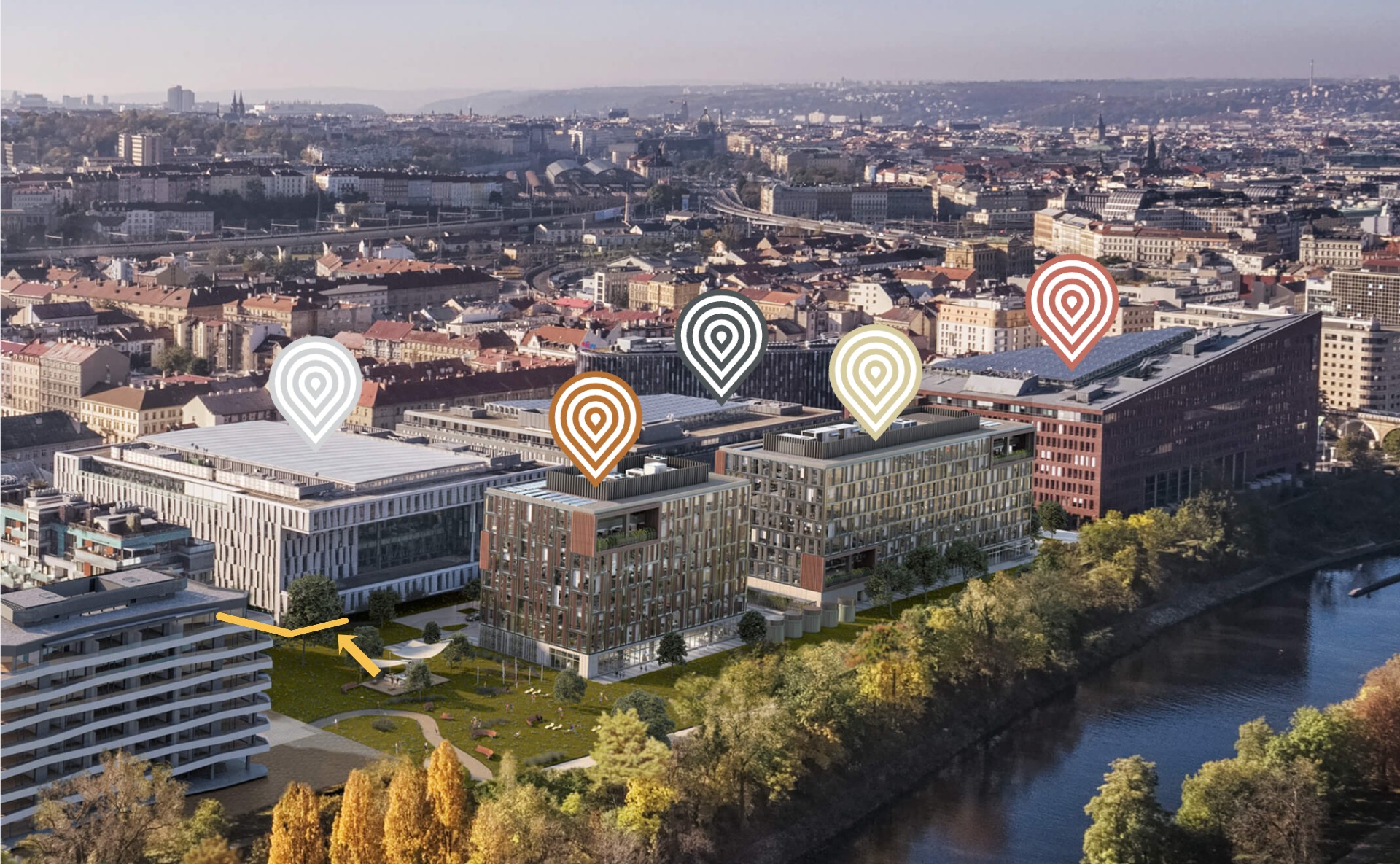 Retail space for lease in Amazon Court, Prague 8