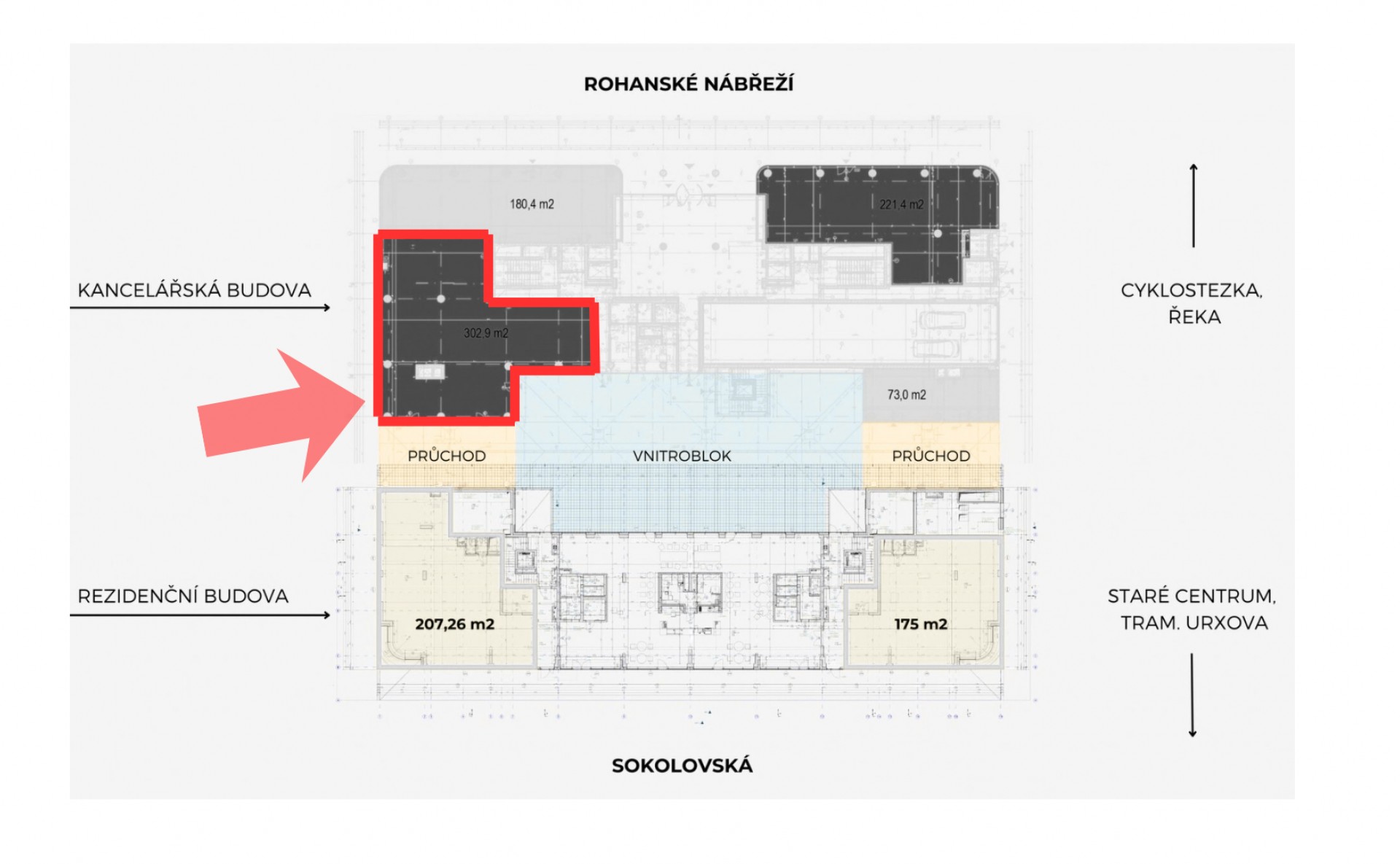 obchodní prostor k pronájmu block karlín praha 8
