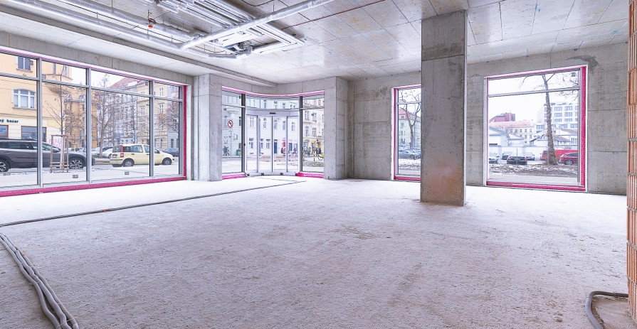 Retail space for leas 207 sqm in BLOCK Karlín