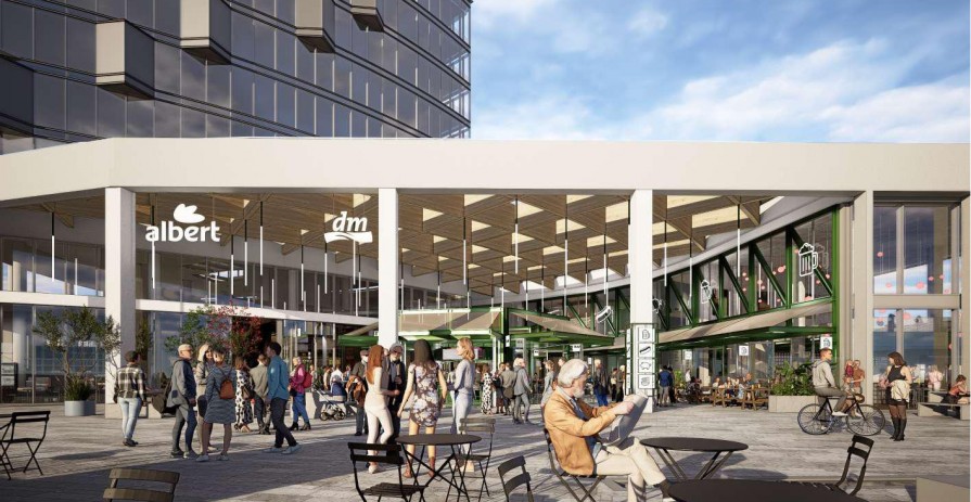 Spaces 38 - 300 sqm for gastro/bistro area Smíchovská tržnice for rent, Q1 2028