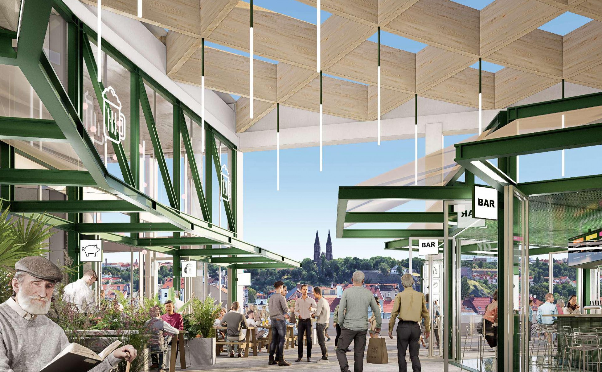 Prostory pro maloobchodní prodejnu ve Smíchovské tržnici Praha 5