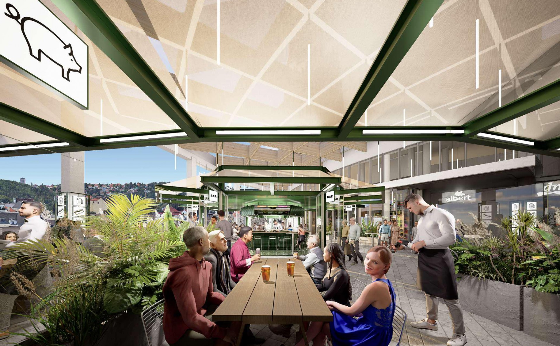 Prostory pro maloobchodní prodejnu ve Smíchovské tržnici Praha 5