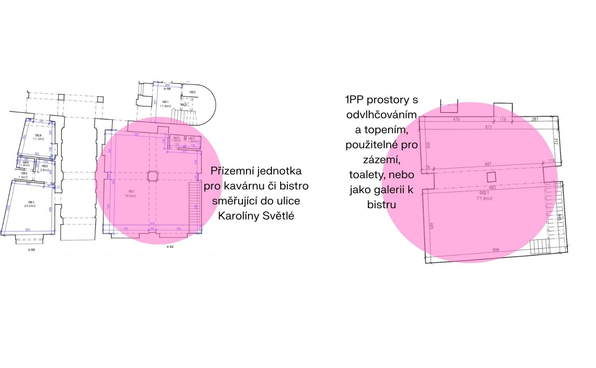Rental of a space for a bistro – Karoliny Světlé 12, Prague 1
