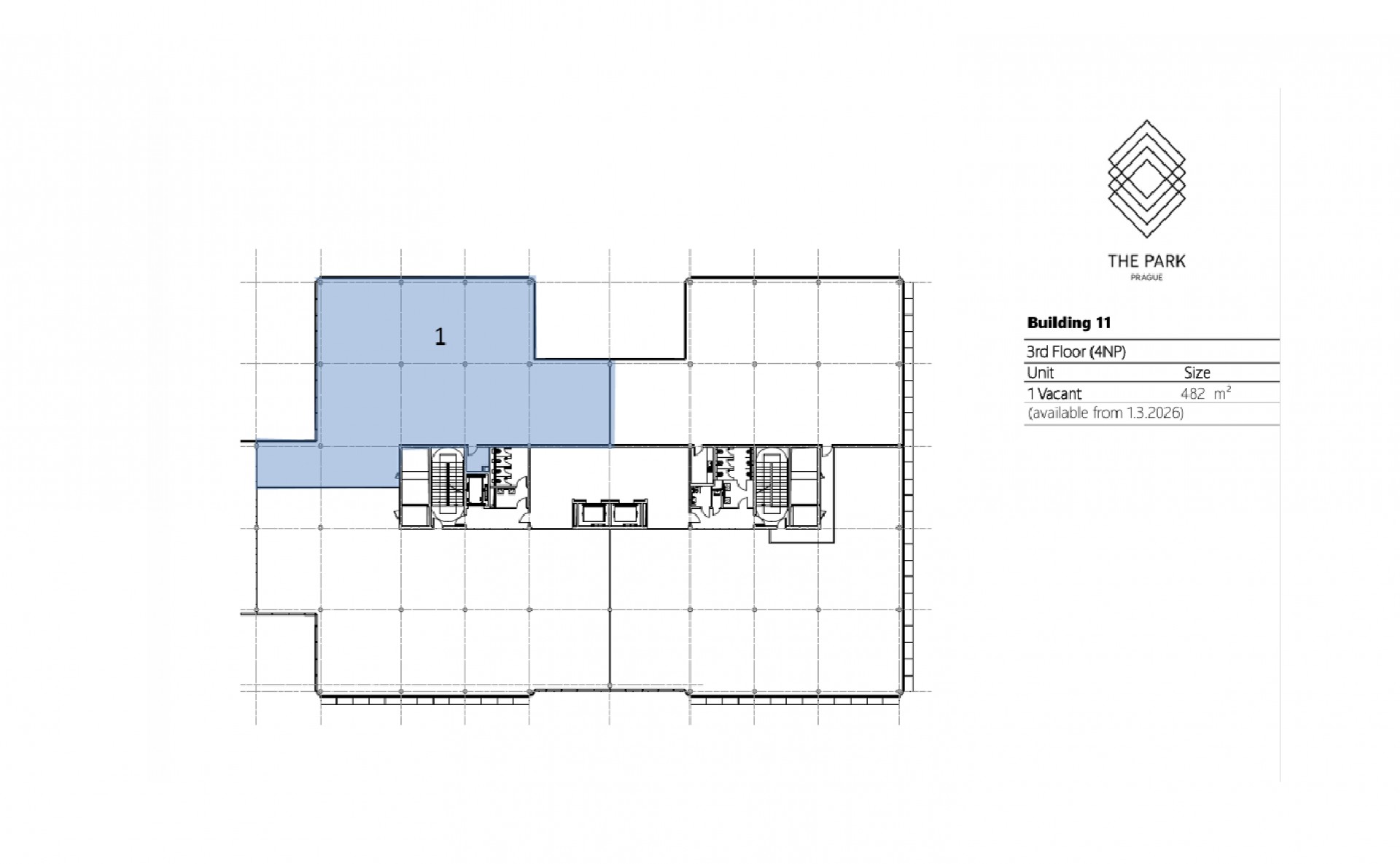 The Park pronájem kanceláří v moderním kampusu Praha 4 Chodov