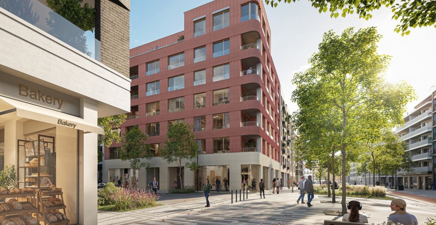 Pronájem gastro prostor 37 - 410 m2 v rámci 3. fáze výstavby Smíchov City, Q1 2029