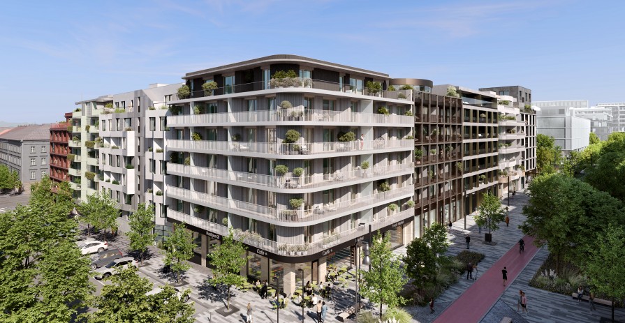 Pronájem obchodních prostor 67 - 164 m2 v rámci 2. fáze výstavby Smíchov City, Q1 2028