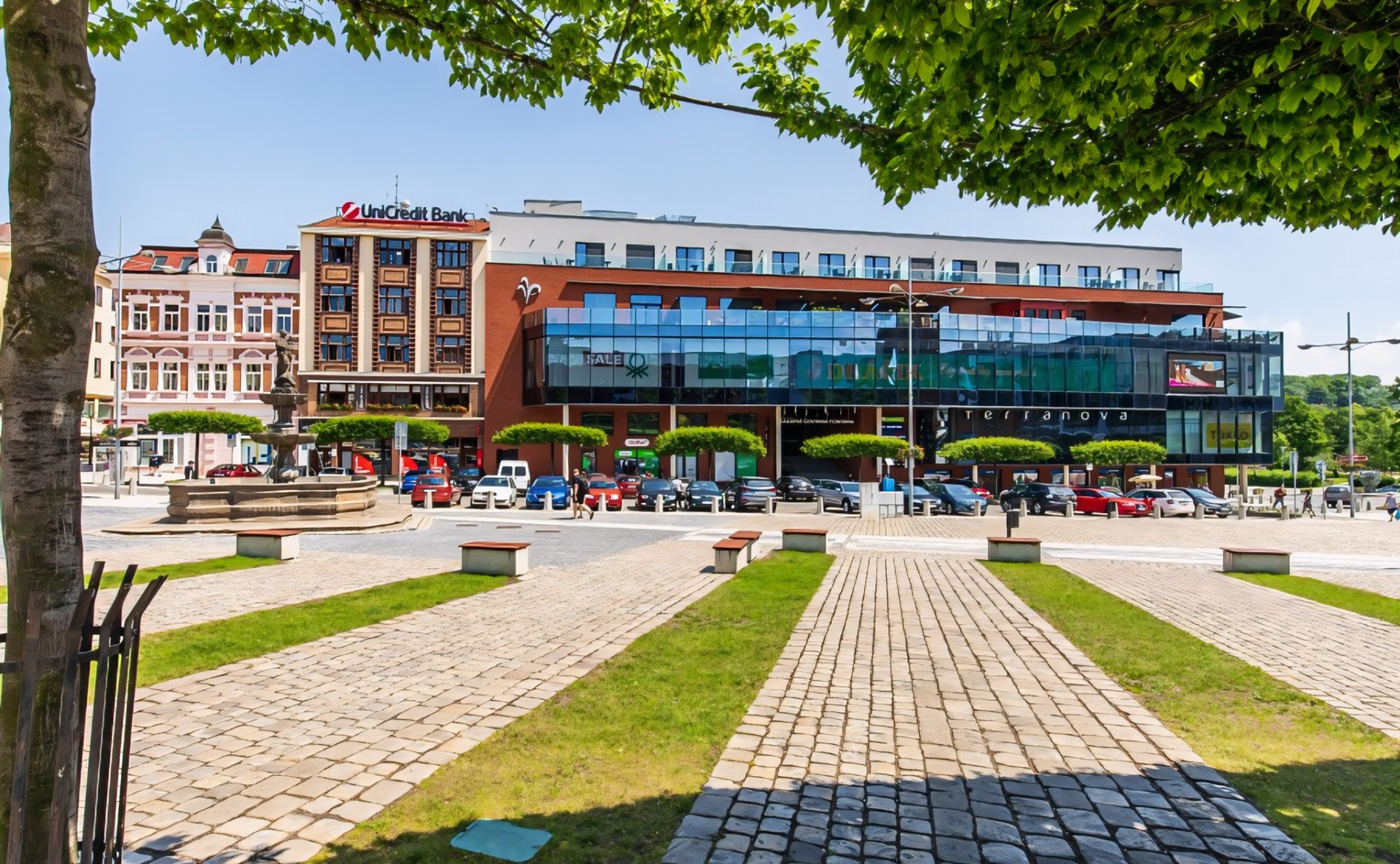 pronájem obchodní prostor / stánek nákupní centrum fontána teplice