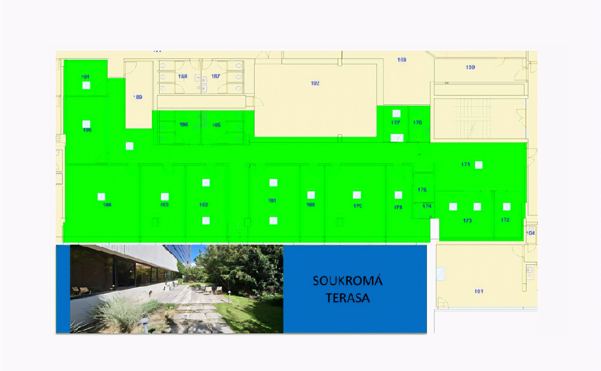 Offices for Lease at Rosmarin Business Center, Prague 7 | Dejsiprostor