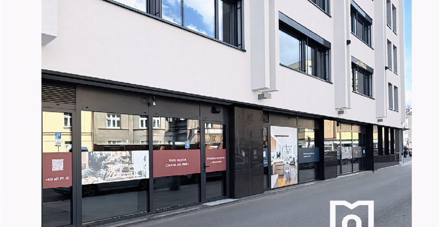 Obchodní prostor k pronájmu 128 m2 pro kavárnu, bistro nebo delikatesy na Pankráci