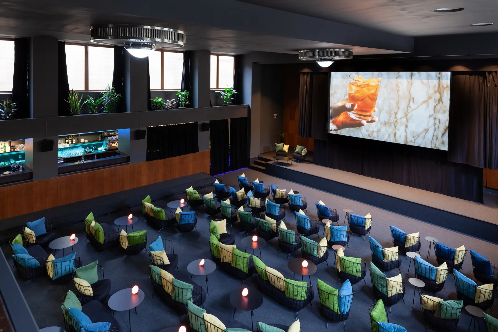 Functionalist event space with bar, Žižkov