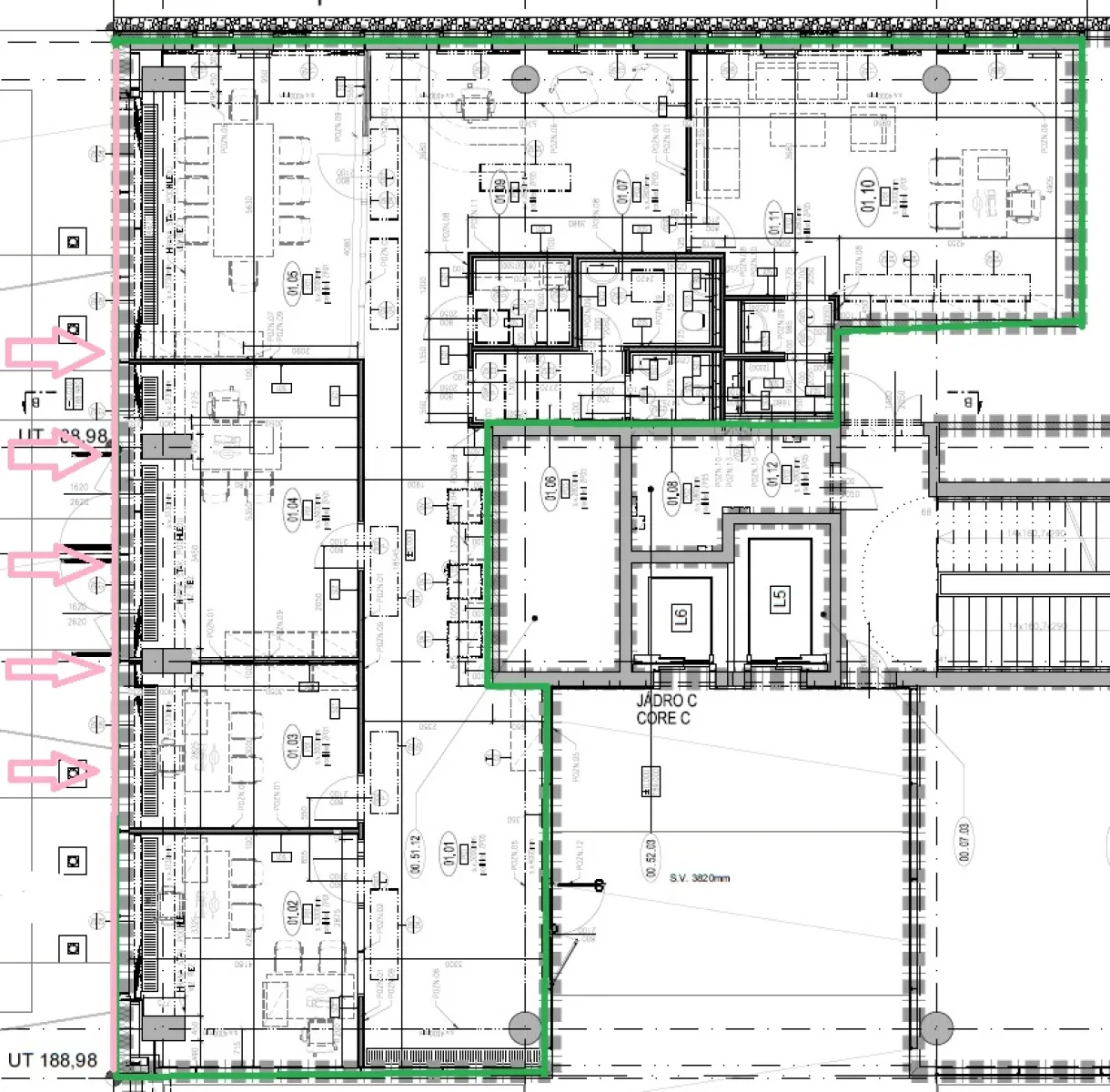 Retail space for lease in Amazon Court, Prague 8