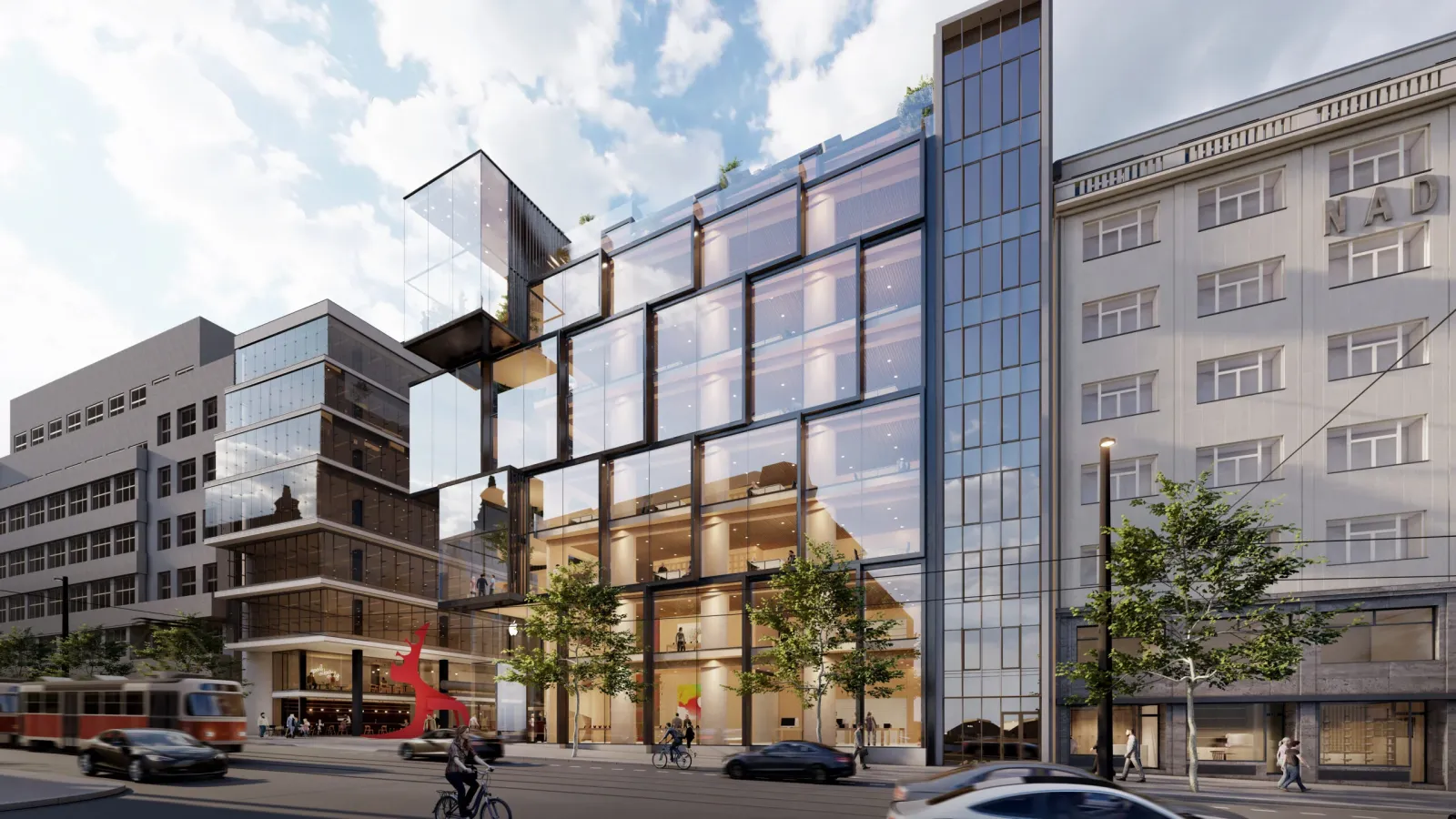 exclusive premises for lease Vinohradská 8, Prague 2