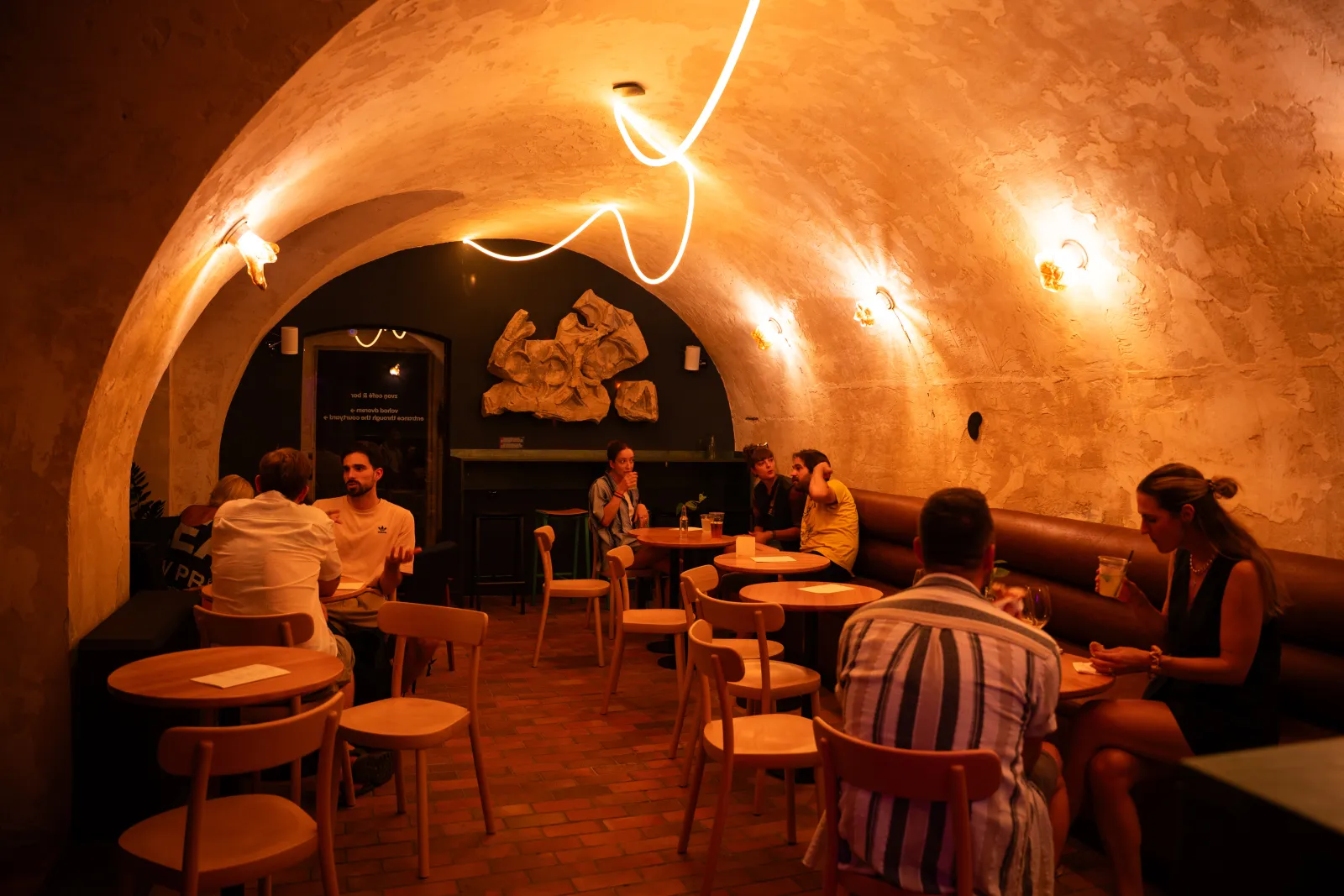 A cool bar in the historic setting of Old Town Square, Prague