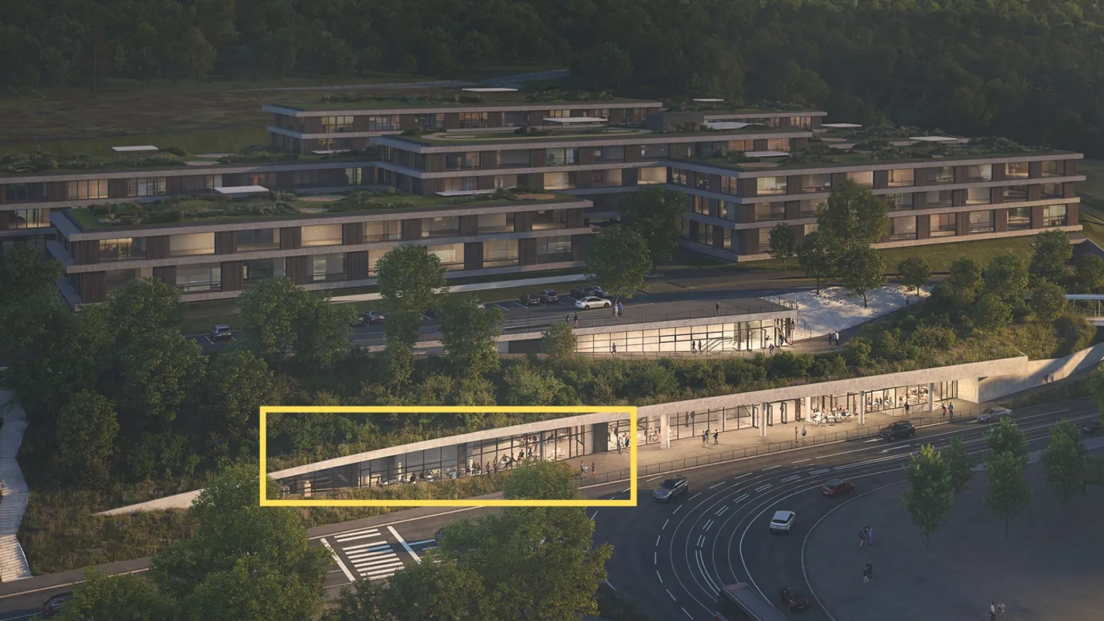 High-visibility retail unit for lease 321 m² at Radlická