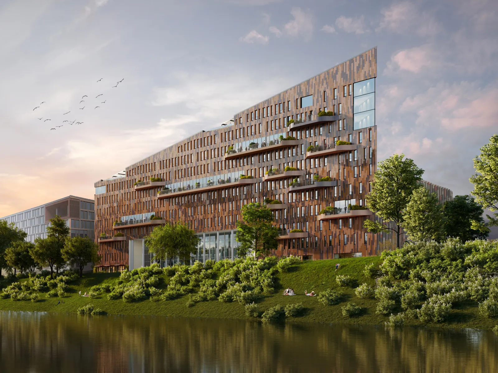 LEASED: Danube House: office space in Karlín, from Q1 2026
