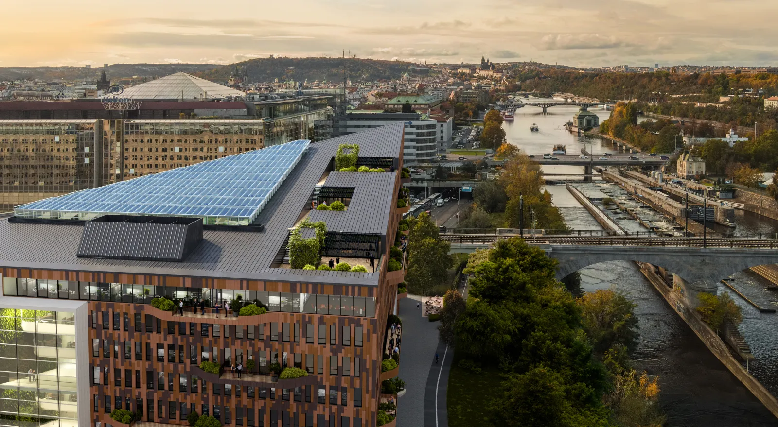 Pronájem kanceláří v Danube House Praha 8