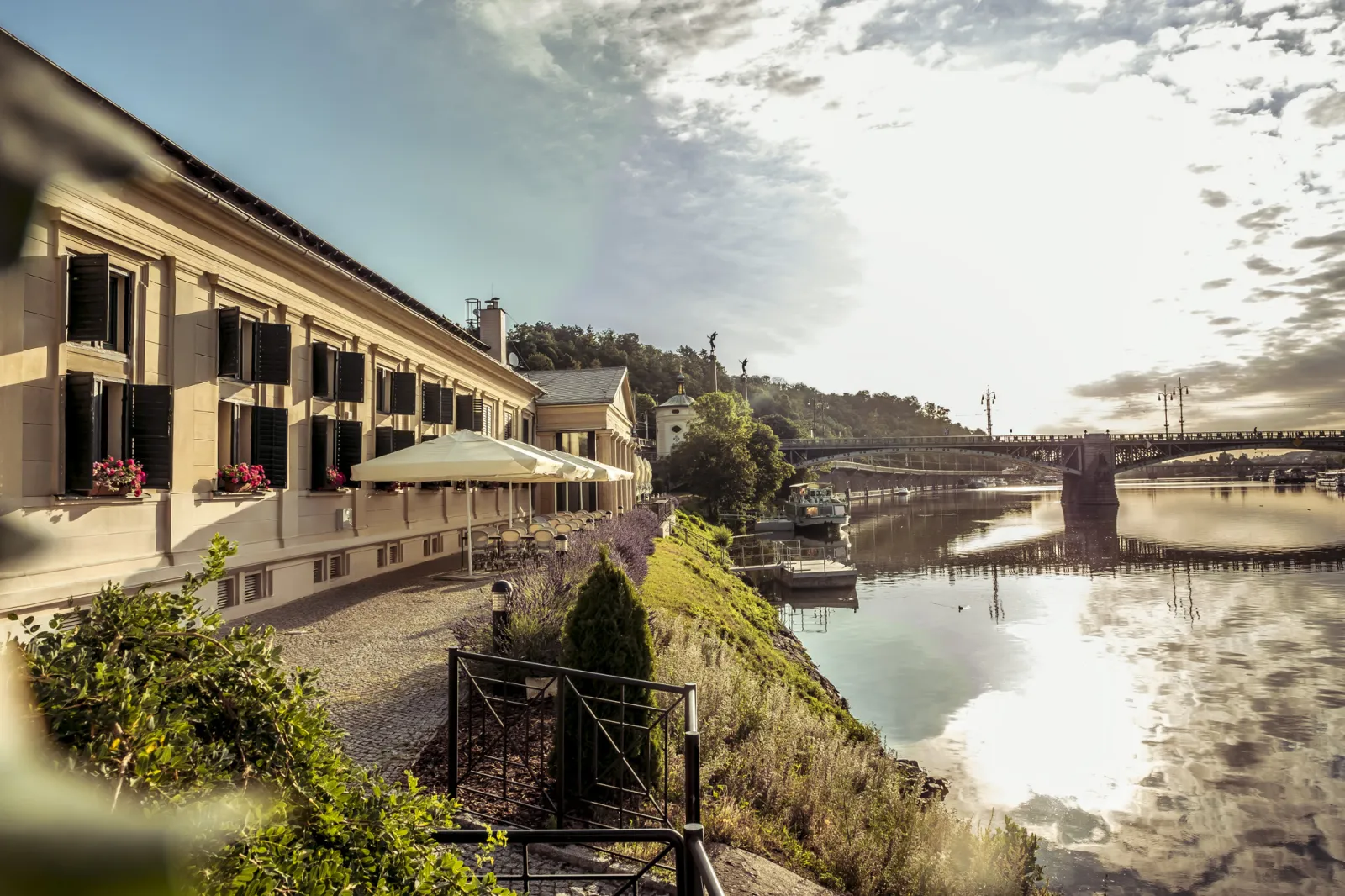 elegant event spaces on the Vltava River.