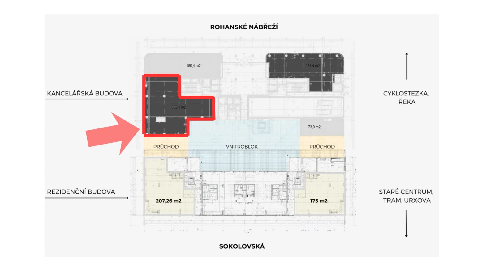 obchodní prostor k pronájmu block karlín praha 8
