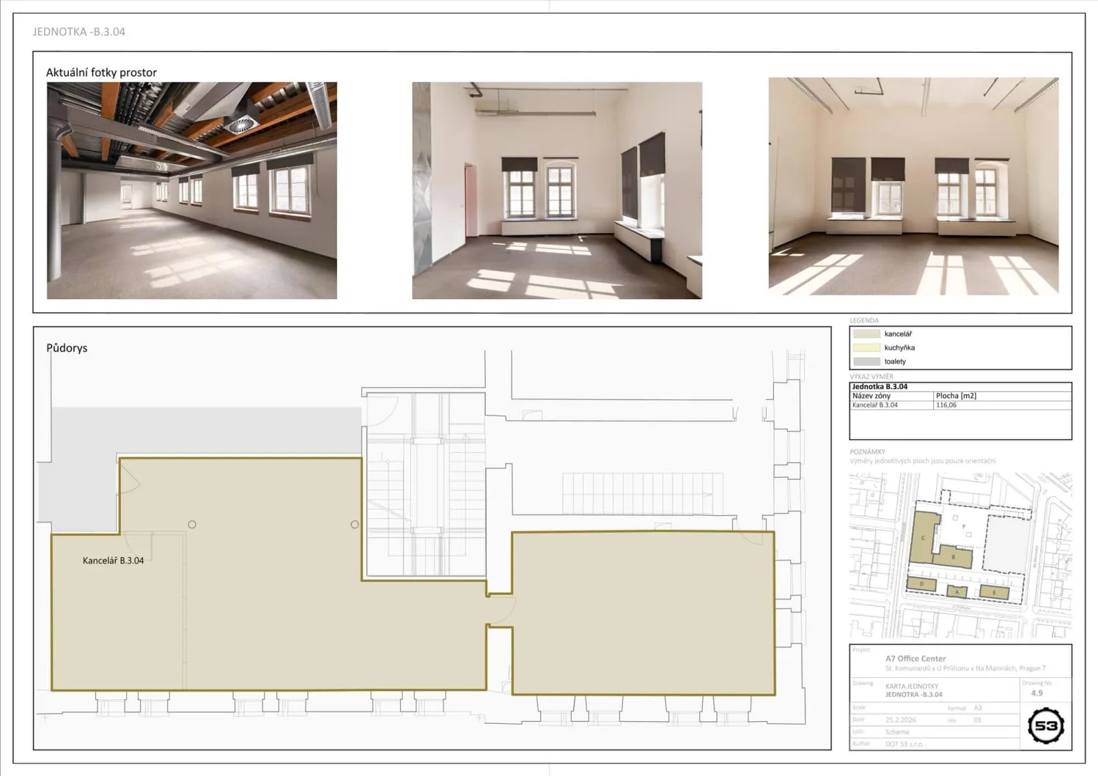 Pivovar 53: Modern Offices with an Industrial Atmosphere for Lease in Holešovice