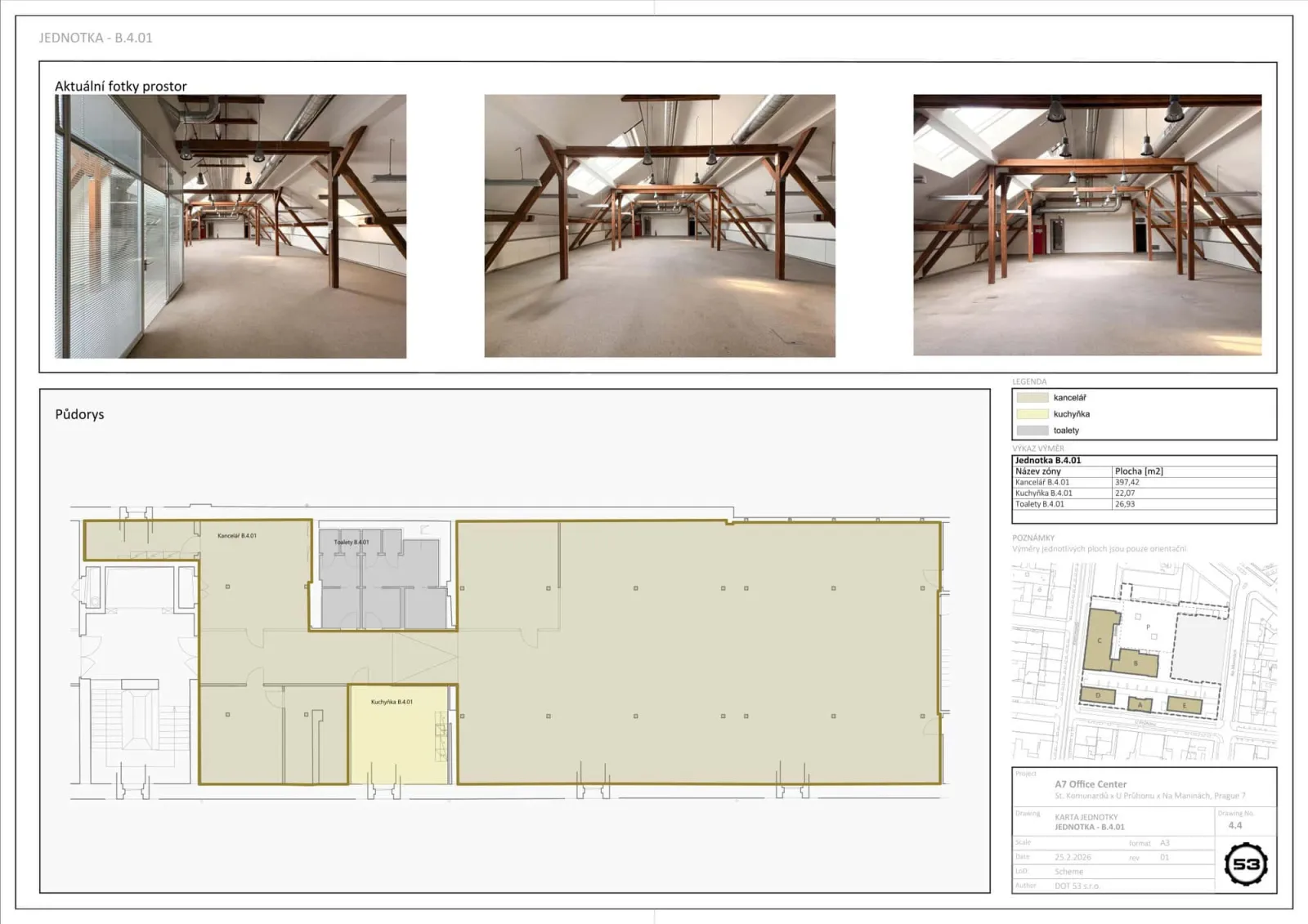 Pivovar 53: Modern Offices with an Industrial Atmosphere for Lease in Holešovice