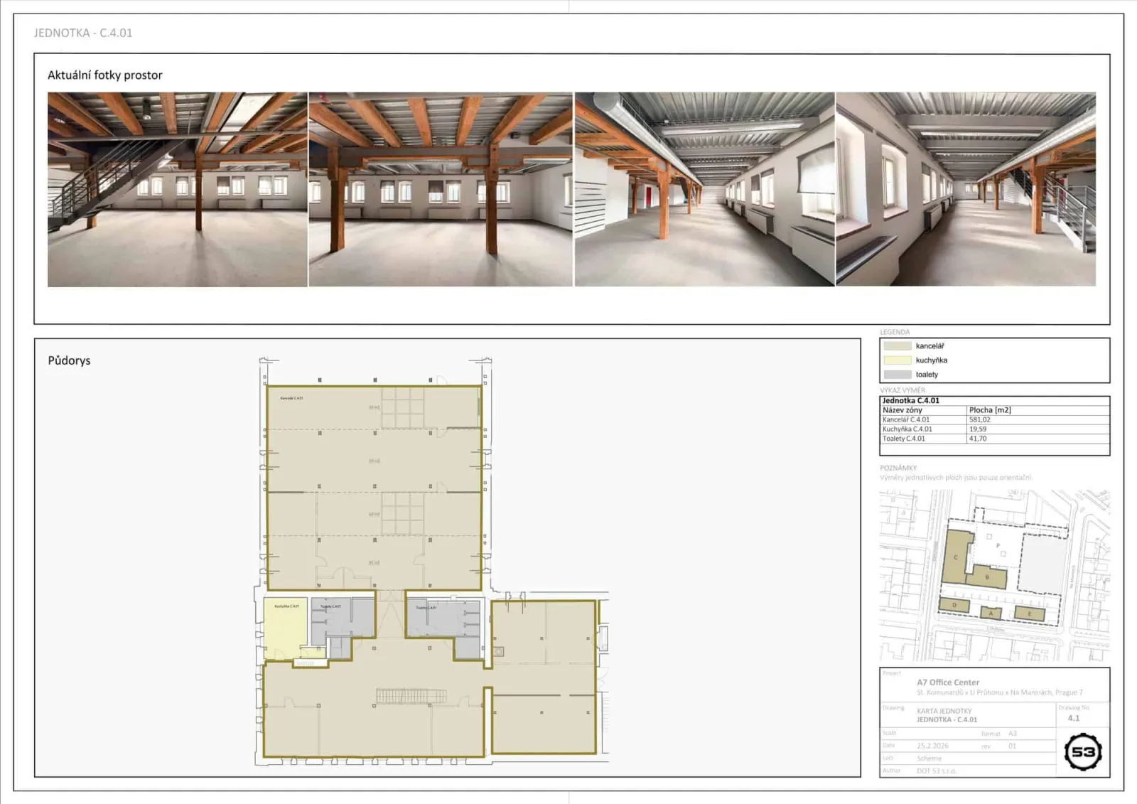 Pivovar 53: Modern Offices with an Industrial Atmosphere for Lease in Holešovice