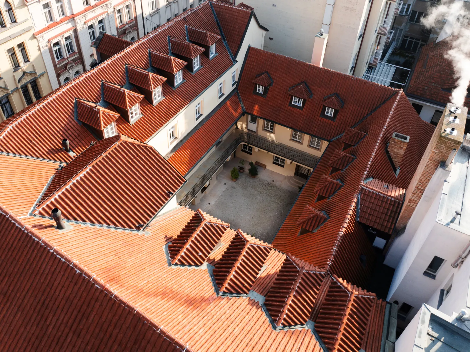 Prestigious historic spaces with an atrium for events in the center of Prague