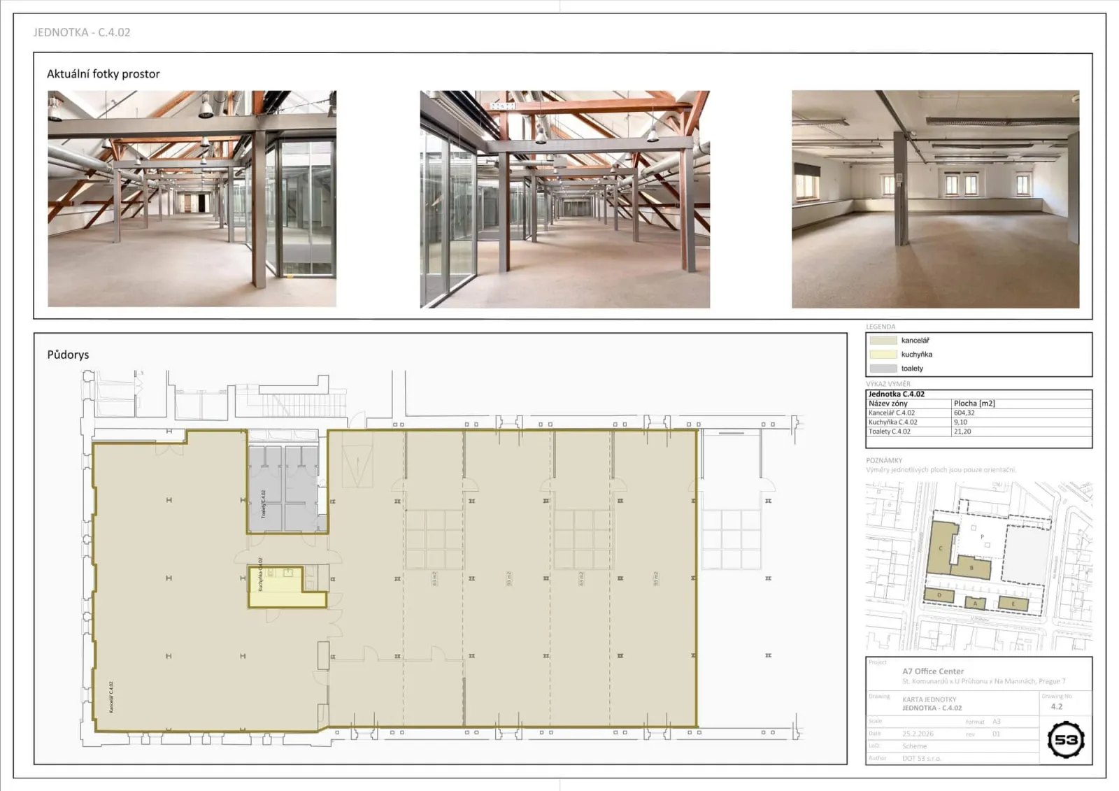 Pivovar 53: Modern Offices with an Industrial Atmosphere for Lease in Holešovice
