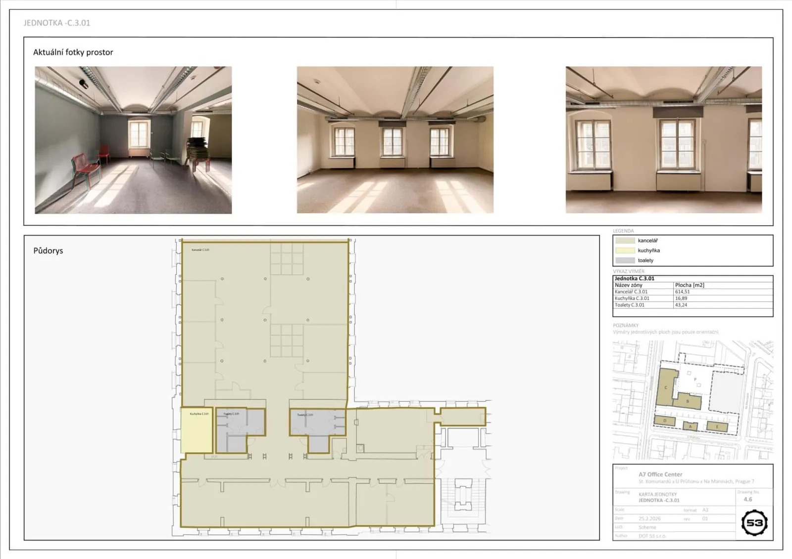Pivovar 53: Modern Offices with an Industrial Atmosphere for Lease in Holešovice