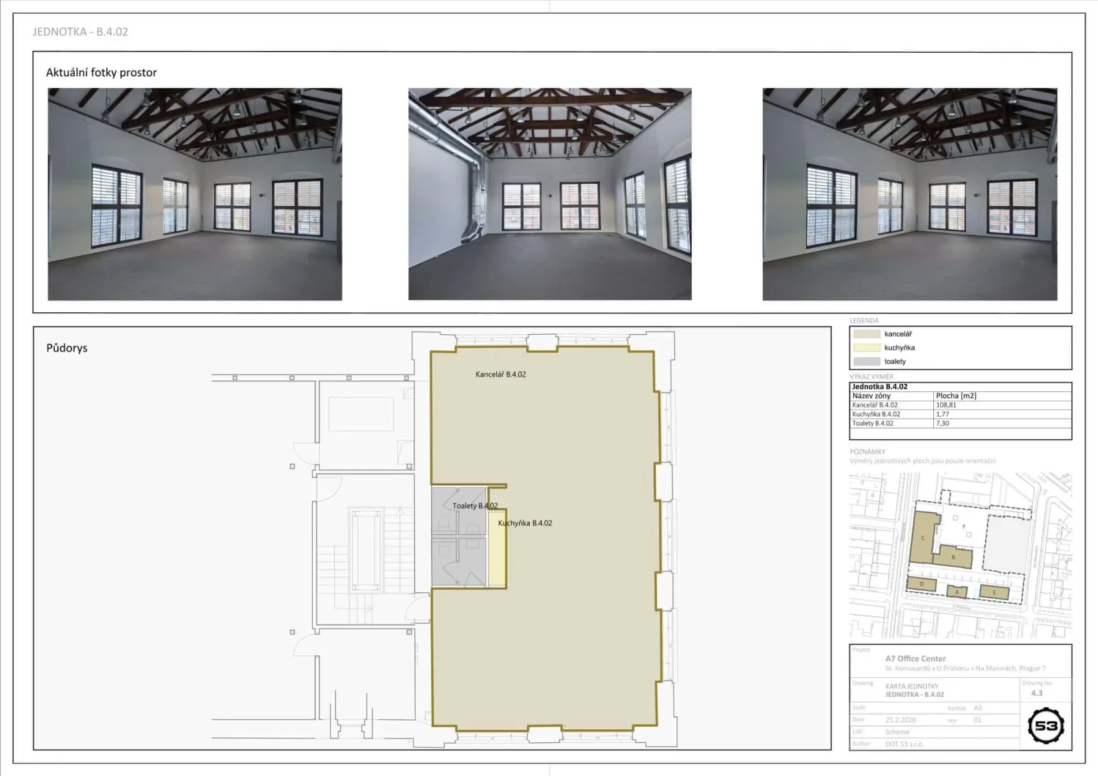 Pivovar 53: Modern Offices with an Industrial Atmosphere for Lease in Holešovice