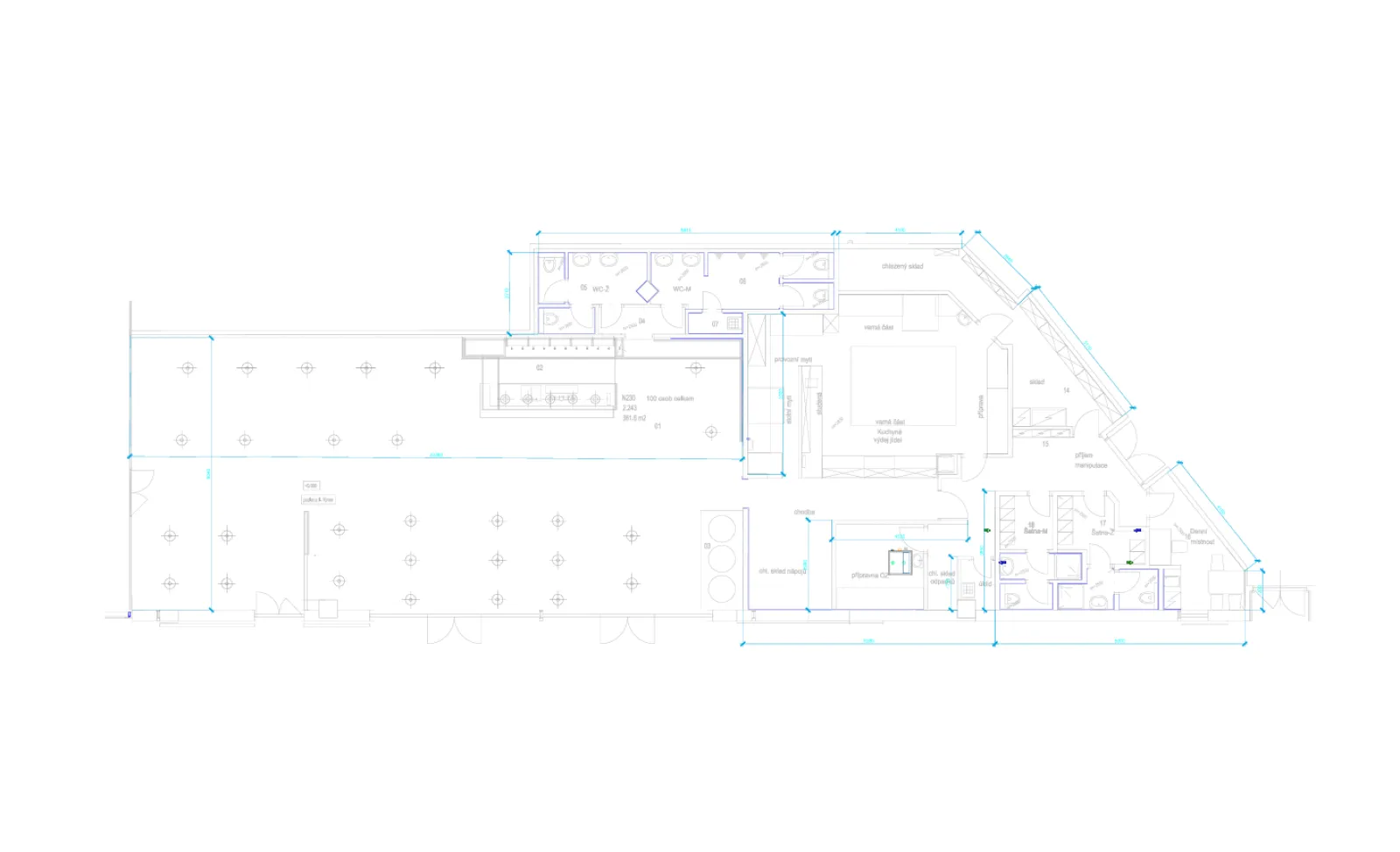 Fully Equipped Gastro Space for Lease at OC Letňany | Dejsiprostor