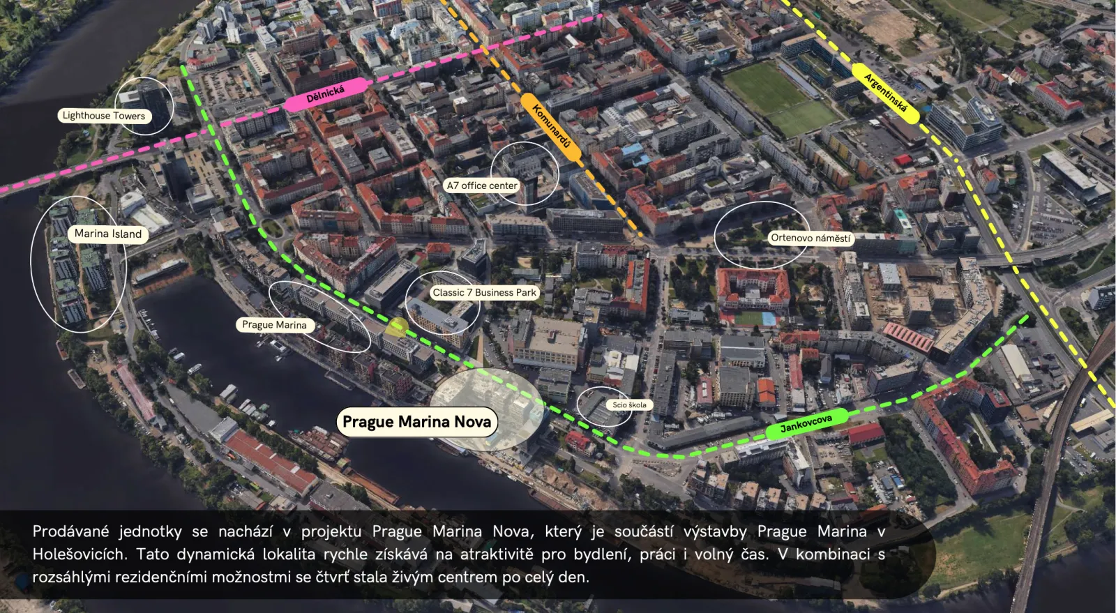 PRODÁNO: Tři pronajaté komerční jednotky v Prague Marina Nova – fotka 3