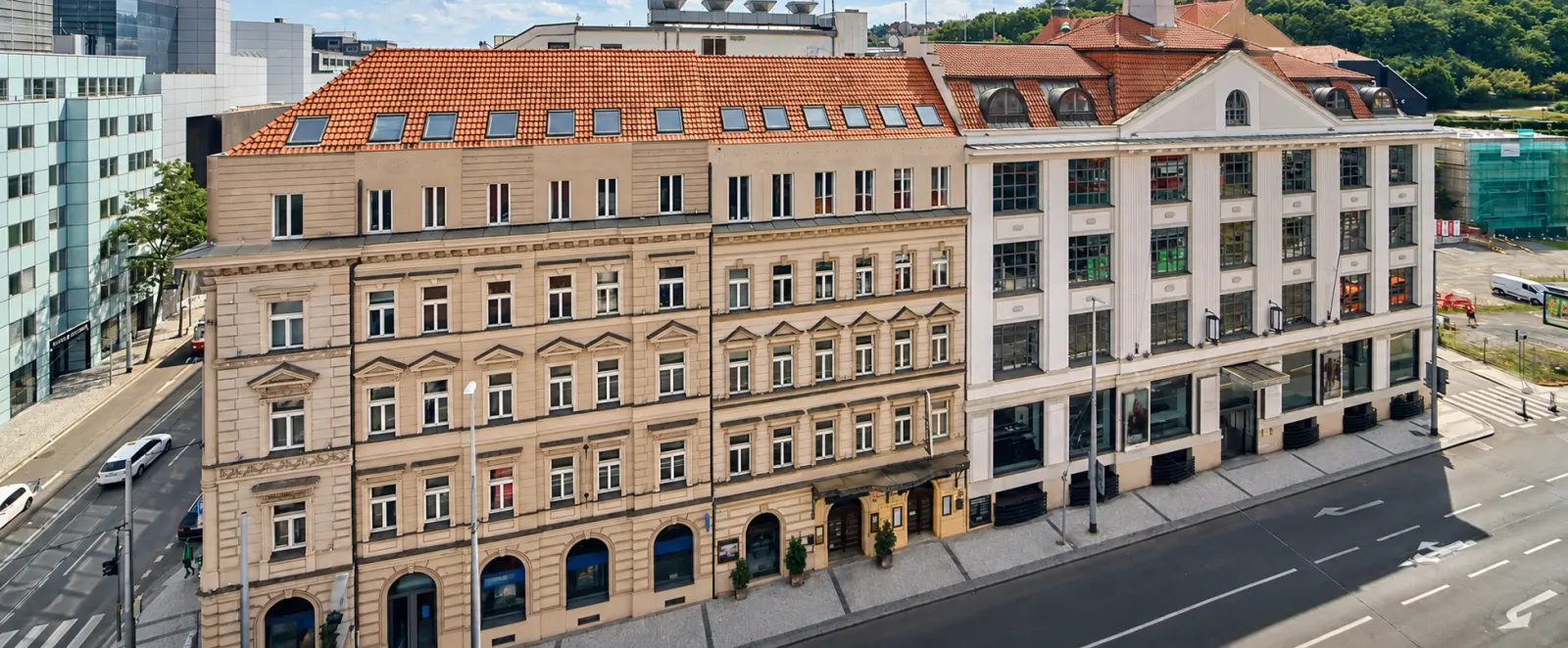 Palác Křižík, kanceláře, metro Anděl